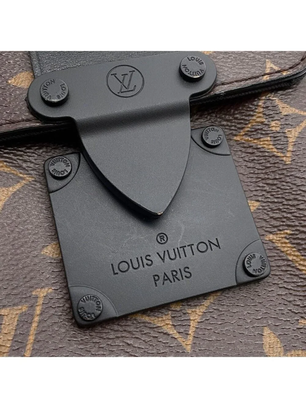 Louis Vuitton Shoulder Bag Monogram Macassar S Lock Vertical Wearable Wallet